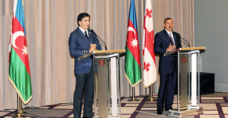 Azerbaijani, Georgian presidents hold private, extended meetings